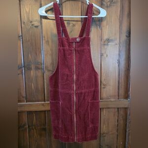 Forever 21 Burgundy Corduroy Dress